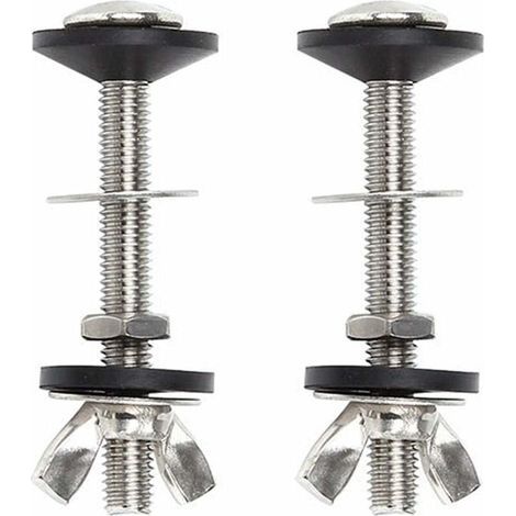 Lot de 2 kits de fixation pour réservoir d'eau et réservoir d'eau - Accessoires de fixation pour abattant de WC (1/4)