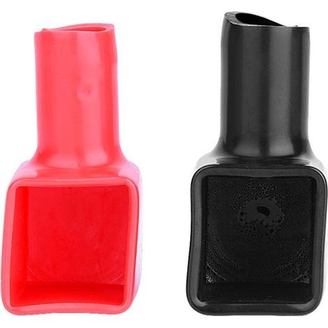Paar rote und schwarze Batteriepolkappen, Plus und Minus, 192681 192682 (1/5)