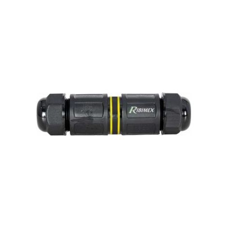 Ribimex – Raccord électrique de jonction 5 fils étanche IP68 230V-450V – Connecteur 24A pour câbles Ø 4 à 14 mm – 2 voies avec embouts de compression