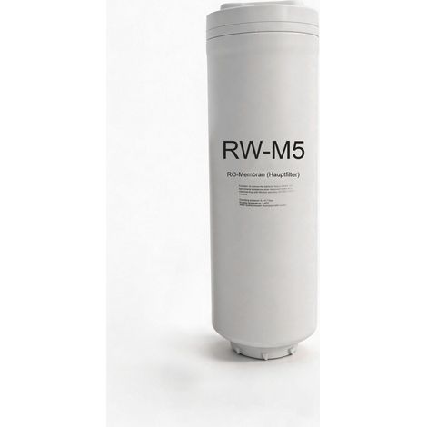 VIESTA® RW-M5 1000G membrana RO Filtro de repuesto original para RW270 Ósmosis inversa Filtración fina hasta 0,0001 µm Reduce sólidos disueltos y partículas Cambio cada 24-36 meses