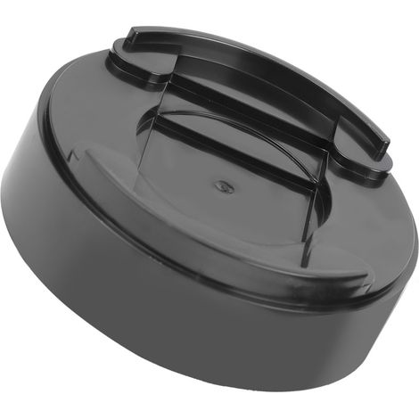 8 Plots Ronds Noirs Surélévateurs de Lit en Plastique avec Tapis Patins Pieds Meuble Table (1/4)