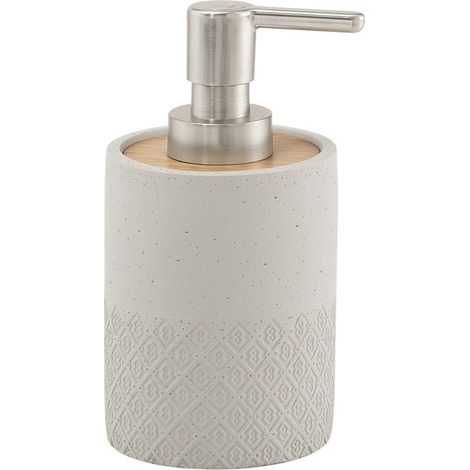 Grauer Zement Seifenspender 130 Ml  Anemone