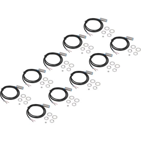 10 Capteurs inductifs NJK-5003C NPN NO Détecteur de proximité magnétique avec écrous et joints Lot (1/5)