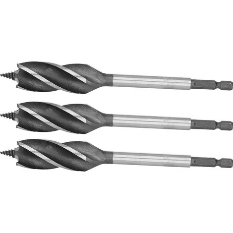 3-teiliges Set Bohrer, 4-Schlitz, 4 Schneiden, Sechskantschaft, Lochsäge, Holzbearbeitungswerkzeuge, 22 mm (1/5)
