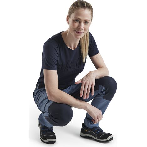 Pantalon maintenance +stretch femme Blåkläder 7159 Bleu guède/Marine foncé Blaklader - 715918458286C   32