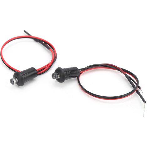 Deux fausses lampes d'alarme à LED, éclairage bleu, système antivol universel 12V, convenant aux bateaux, camping-cars, motos et à la sécurité domestique. (1/5)