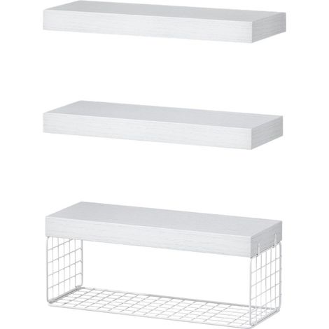 Schwebende Wandregale fürs Badezimmer – Landhausregale über der Toilette, kleines Set mit 3 x 16 Zoll