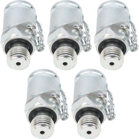 5 Pièces Adaptateurs de Test Hydraulique M14 x 1,5 avec Connecteurs PT/PPT pour Mesure de Pression