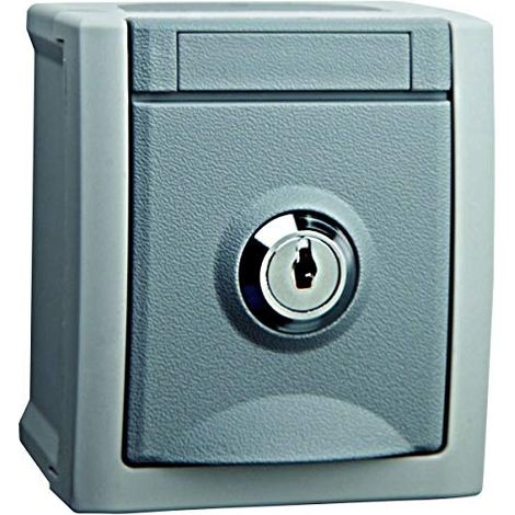 PRISE DE COURANT SCHUKO VERROUILLABLE GRIS (FERMETURE NR 7) POUR HEITRONIC 90591047
