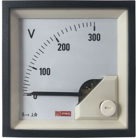 Voltmètre analogique RS PRO, V c.a., 1 % ( Prix pour 1 ) (1/3)