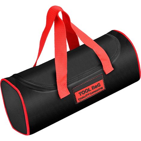 Mehrteilige Werkzeugtasche aus Canvas, strapazierfähig, mit robustem Griff, tragbarer Werkzeugorganizer für Elektriker, doppellagig, XL (1/5)