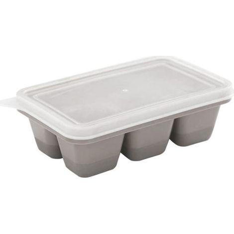 Bac Glaçons Silicone – Étanche – Pour Réfrigérateur – Gris – DIY – Facile Démoulage (1/5)