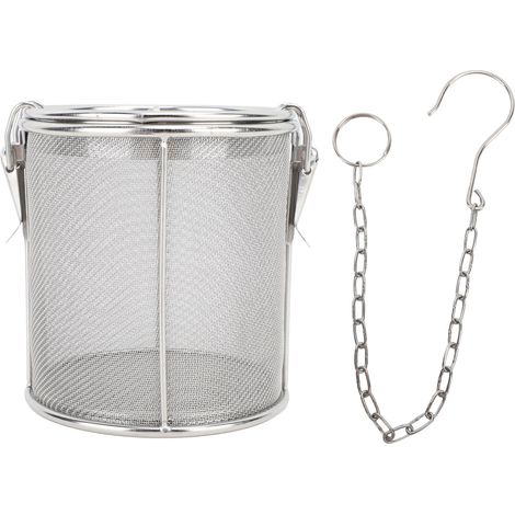 Passoire à Épices en Acier Inoxydable avec Crochet Chaîne et Maillage Fin pour Cuisine (1/5)