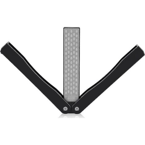 Aiguiseur De Couteaux - Pierre À Aiguiser Diamant 400/600 Grains - Double Face Pliable - Pour Cuisine Jardin Camping Plein Air - 1 Pièce (1/5)