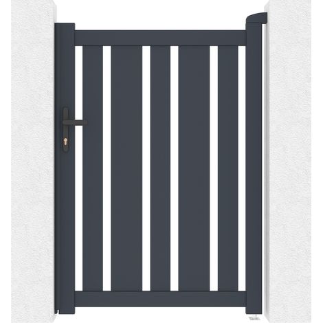Casanoov – Portillon aluminium 1m – Hauteur 140 cm – Largeur 100 cm – Résistant à la corrosion – Conception ajourée pour circulation d'air