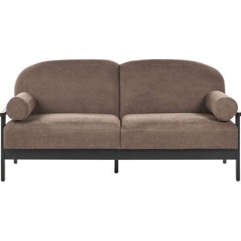 Sofa 3-Sitzer PILARNE Stoff Braun (1/5)