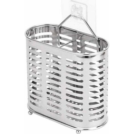 Porte-baguettes acier inoxydable, support égouttoir, forme ovale (1/4)