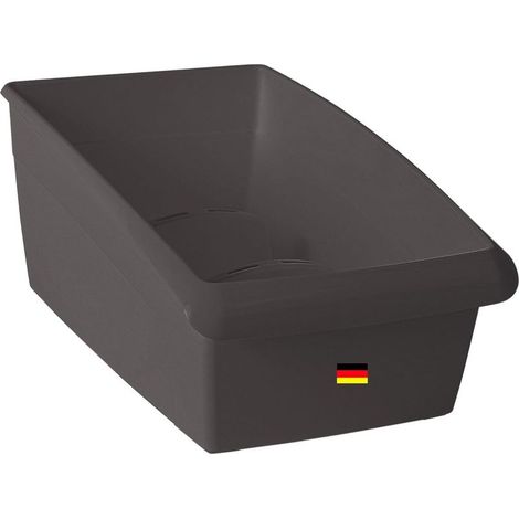 Boîte à soupe petit tiroir organisateur cuisine - 25 x 12 cm GRIS ANTHRACITE boîte de rangement à épices - système d'organisation pour