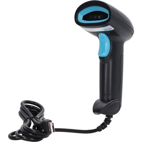 Lecteur de code-barres 1D USB filaire, haute précision et décodage rapide, ergonomique, supermarché et entrept (1/5)