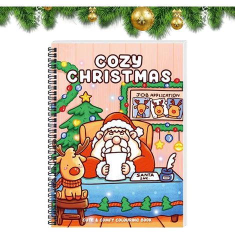 Livre De Coloriage Du Père Noël - Apprentissage Précoce Artistique - Livre de Coloriage de Noël avec Dessin et Art Pour Garçons Filles Étudiants Marqueurs Crayons Salle De Classe Bureau (1/5)