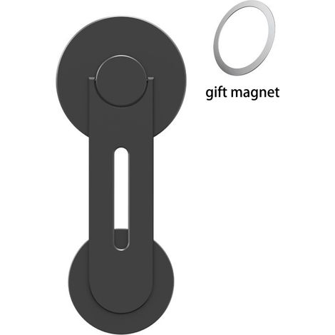 Support magnétique pour téléphone et ordinateur portable, fixation sur écran, support extensible (1/5)