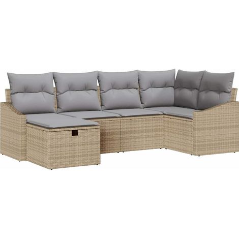 Maison Exclusive - Set di divani 6 pz polyrattan (1/5)