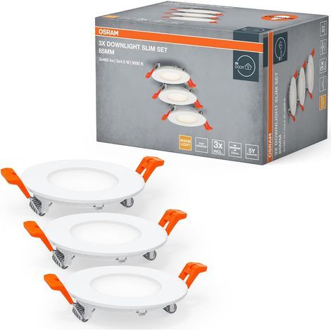 Recessed Spotlights, 85mm, Integrated Driver, Plastic, IP20, Indoor (1/3)