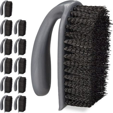 Brosse de frottement jeu de 12, dure, poignée, nettoyage, bain, cuisine, tapis, chaussures.