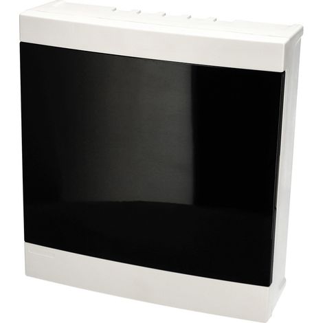 Tableau électrique en saillie 24 modules (2x12) blanc porte fumée EDO777848 EDO Technic