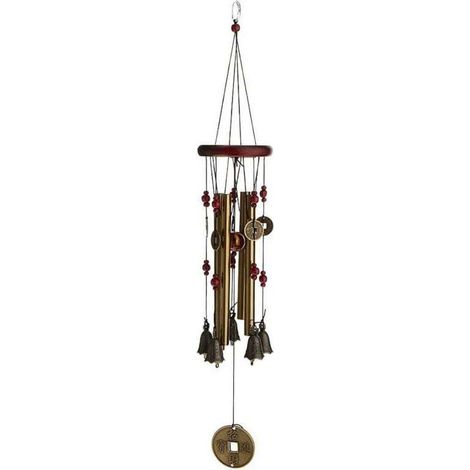Windspiel, 4 Pfeifen, 5 Glocken, Windspiel-