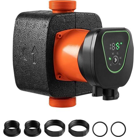 Chauffage Domestique Faible Consommation Pompe de Circulation Eau Chaude 11m 117L/min Réglage Auto 180mm (1/5)