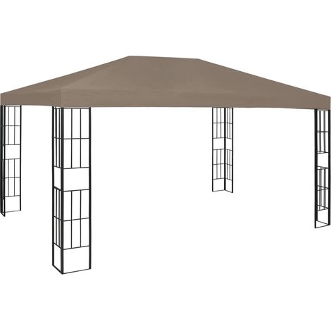 Belvédère 4x3 m Taupe vidaXL (1/5)