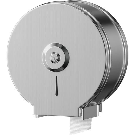 Distributeur de Serviettes en Papier - Distributeur de Serviettes en Acier Inoxydable verrouillable - Porte-Papier Toilette - Diamètre 255mm Broche 40mm (1/5)