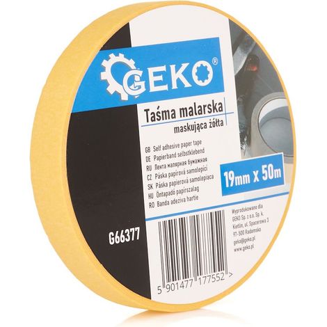 Nastro adesivo da pittore - giallo - 19 mm x 50 m (72) (1/2)