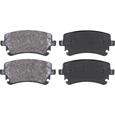 KIT PASTIGLIE FRENO POSTERIORI compatibile con VW TRANSPORTER / CARAVELLE VI AUTOBUS (SGB, SGG, SGJ, SGC, SHB, / PASTIGLIE FRENANTI AUTO OEM 37413, / SOSTITUZIONE DIRETTA / BASSA POLVERE / SILENZIOSO (1/4)
