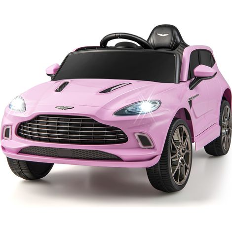 Aston Martin DBX Voiture Electrique 12V Enfants avec Télécommande 2,4G Véhicule Moderne avec Lumières LED et Musique pour 3-8 Ans Rose Maison Chic (1/5)