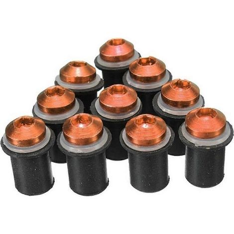 Pièce de rechange neuve pour pare-brise Kawasaki ZZR 400/600 (1993-2007) : vis orange. (1/5)