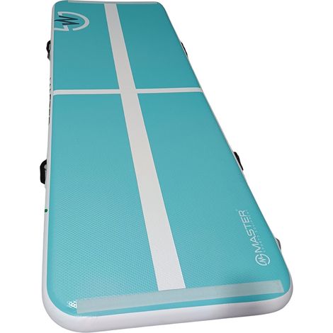 Circuit acrobatique Airtrack Master 200 x 100 x 10 cm - Turquoise et blanc