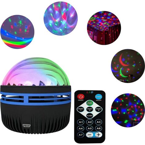 Lampe projecteur d'aurores boréales et de galaxies, veilleuse musicale, cadeau (1/5)