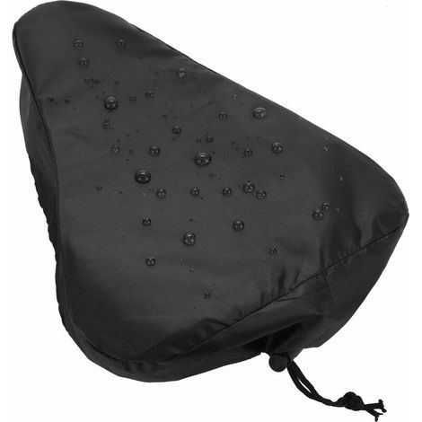 Funda impermeable para sillín de bicicleta con cordón ajustable. Protege el sillín de la lluvia y el polvo. (1/5)