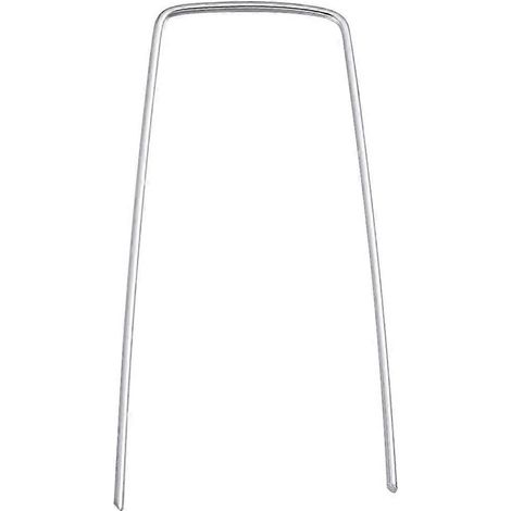 50 agrafes robustes pour fil de fer, piquets métalliques, agrafes pour toile de paillage (1/5)
