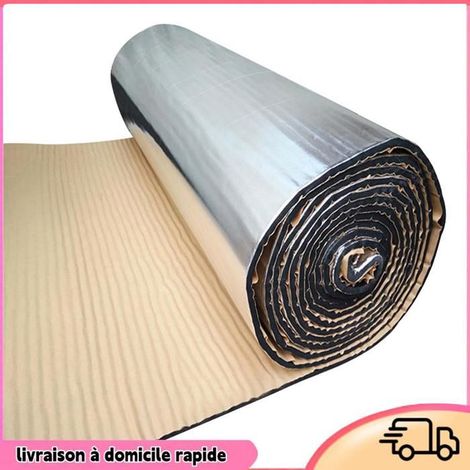 Tapis insonorisant - DILWE - 500x1000mm - Isolation thermique - Caoutchouc - 7mm d'épaisseur (1/4)