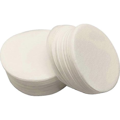 Filtres à café ronds en papier (2025) - 100 pièces - Accessoires de bureau - Texture pâte de bois - Blanc (1/5)