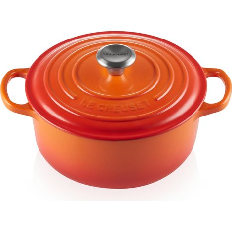 Le Creuset Signature Bräter rund 20 cm ofenrot (1/7)