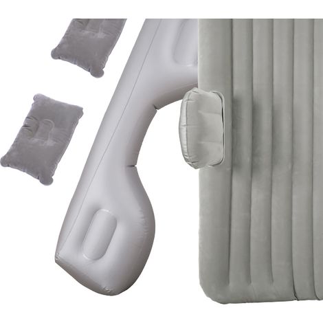 Matelas Gonflable Voiture Voyage Lit Portable Coussin de Camping Automobile Inflatable Tapis de Sieste Gris pour SUV Camping-car Camion (1/4)
