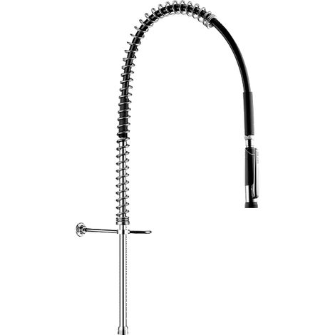 Delabie Geschirrspülbr + Handbrause 433010 o.Arm, Steigrohr kurz G3/4 (1/2)