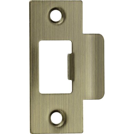 Plaque de serrure de porte de 2-3/4" en acier inoxydable Bronze (1/5)
