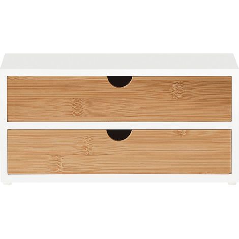 Estante Cafetera, Soporte para Cápsulas de Café o Bolsas de té, con 2 cajones FRG180-WN SoBuy ES