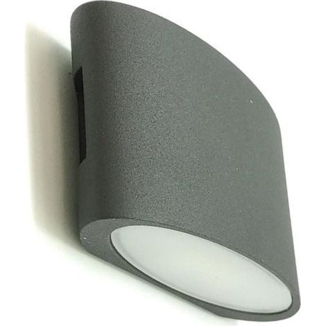 Applique Led da Esterno 2x3.4w IP54 Doppia Luce 3000k Nero