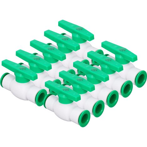 Kit de 10 raccords rapides droits à bille PPR pour système d'eau, 20 mm / 0,79 po (1/5)